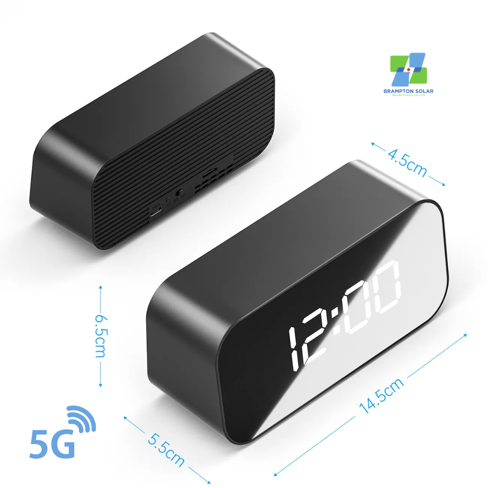 4K HD Clock Camera - Supports Dual WiFi Band 2.4g & 5g.