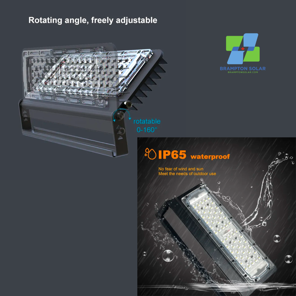 2 LAMP SUPER POWER SEPARATE SOLAR ADVERTISING LIGHT 40w