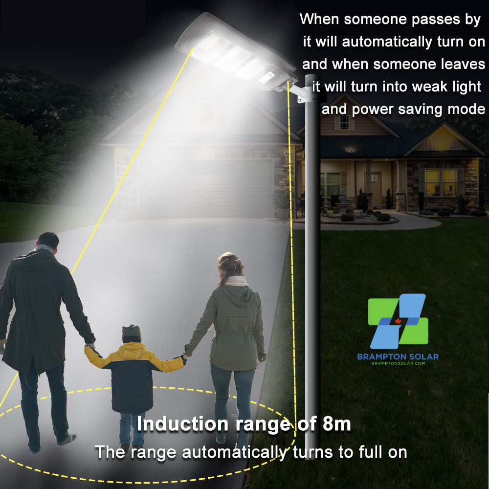 All-In-One 20W-80W LED Solar Street Light. Dusk to Dawn.