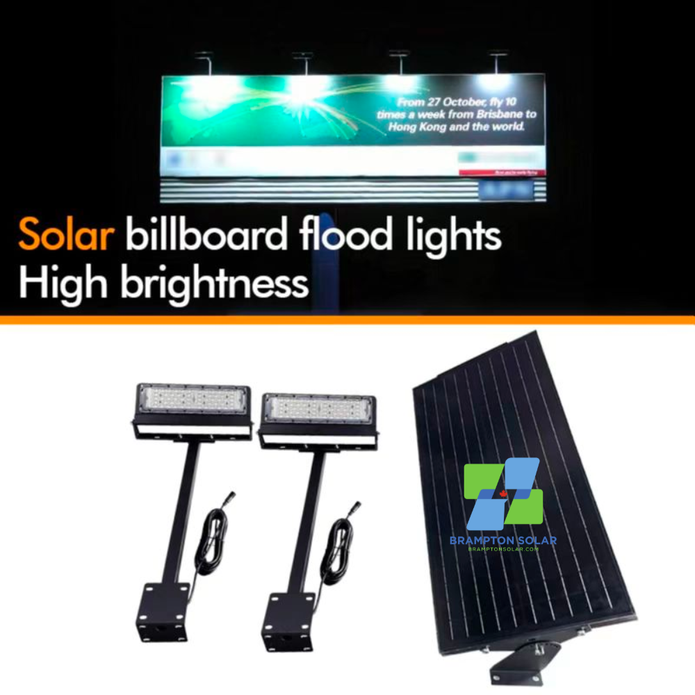 2 LAMP SUPER POWER SEPARATE SOLAR ADVERTISING LIGHT 40w