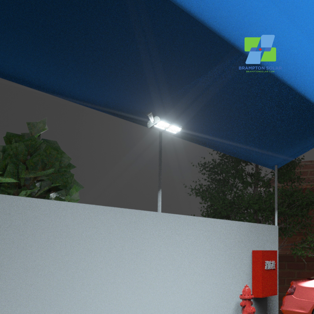 High Power Solar Floodlight 6000 Lumen with Remote Controller.