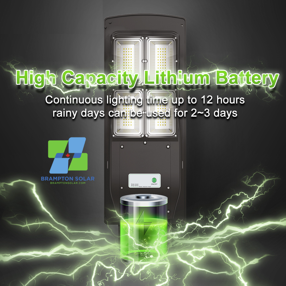 All-In-One 20W-80W LED Solar Street Light. Dusk to Dawn.