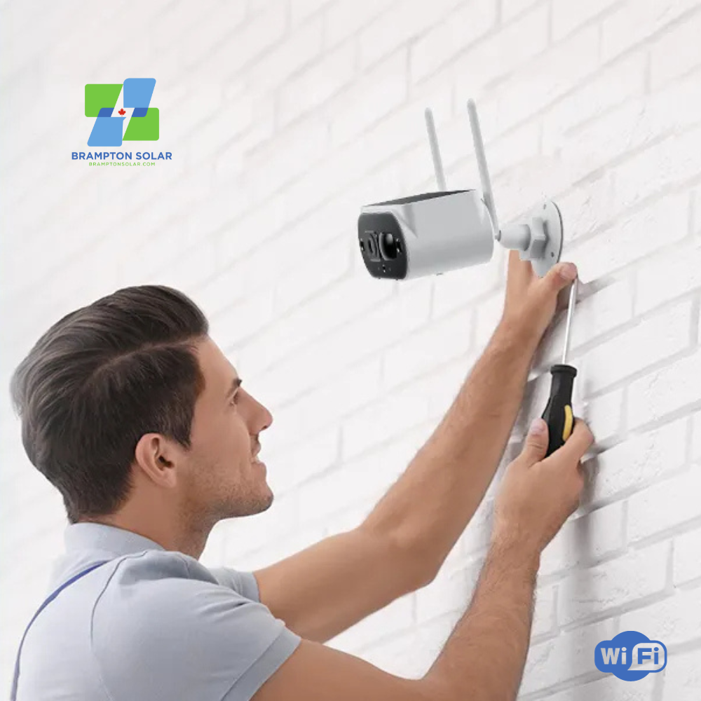 4MP Wifi Solar Camera with 8000mAh Rechargeable Battery.