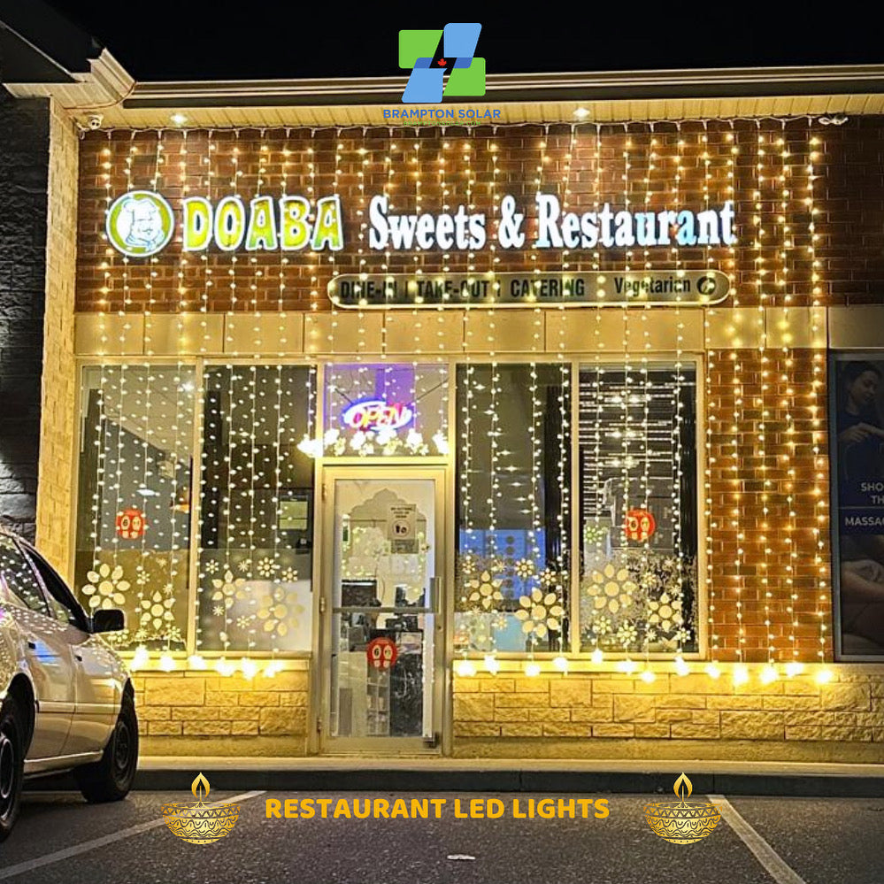Restaurant - Diwali - Wedding LED Curtain Lights.