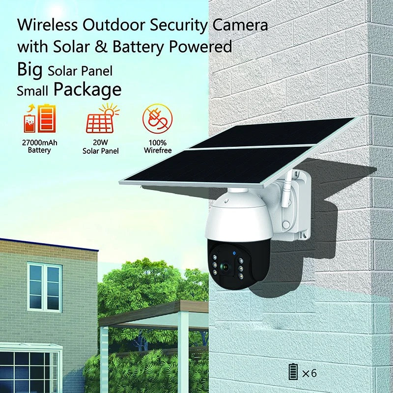 20w 4G/WIFI Solar IP PTZ Cameras Starlight Full Color IR.