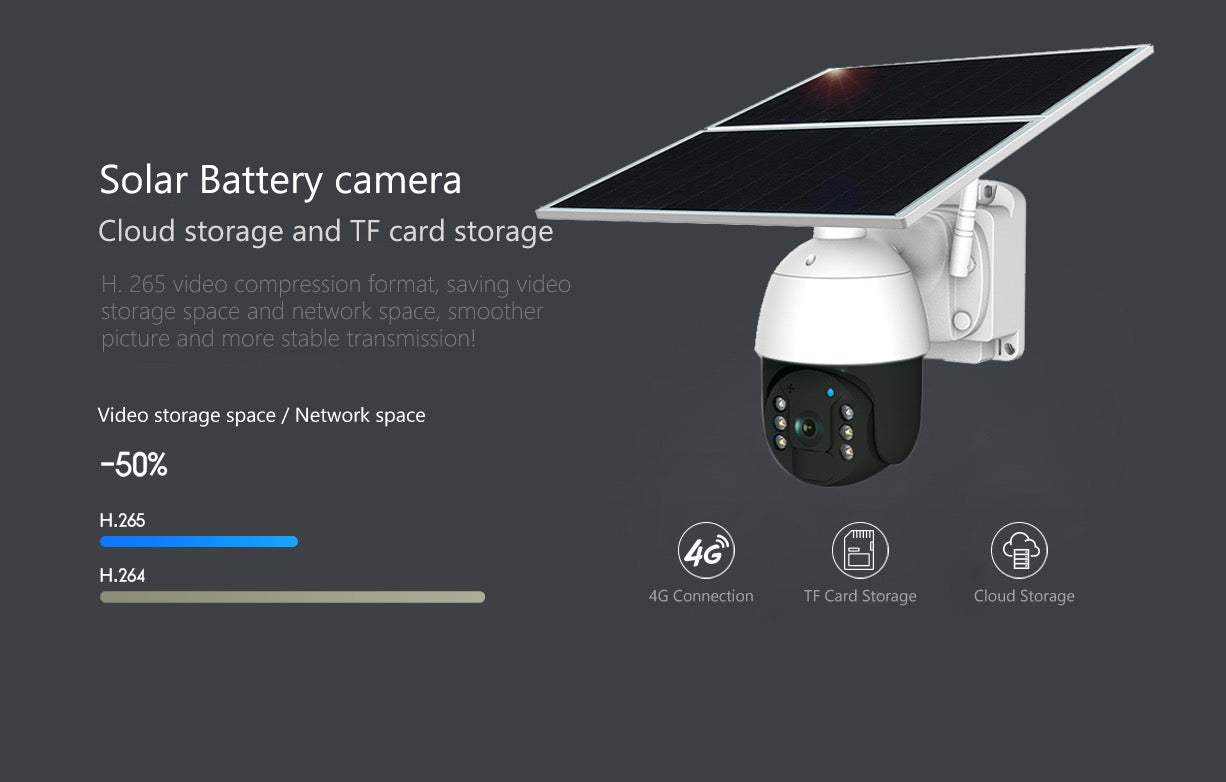 20w 4G/WIFI Solar IP PTZ Cameras Starlight Full Color IR.