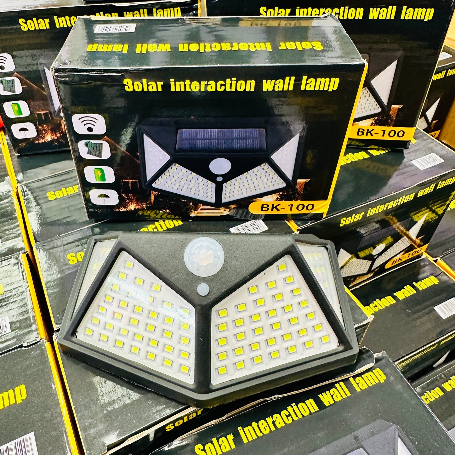 Upgraded Version 100 LED Solar Outdoor PIR Motion Sensor LED Light.