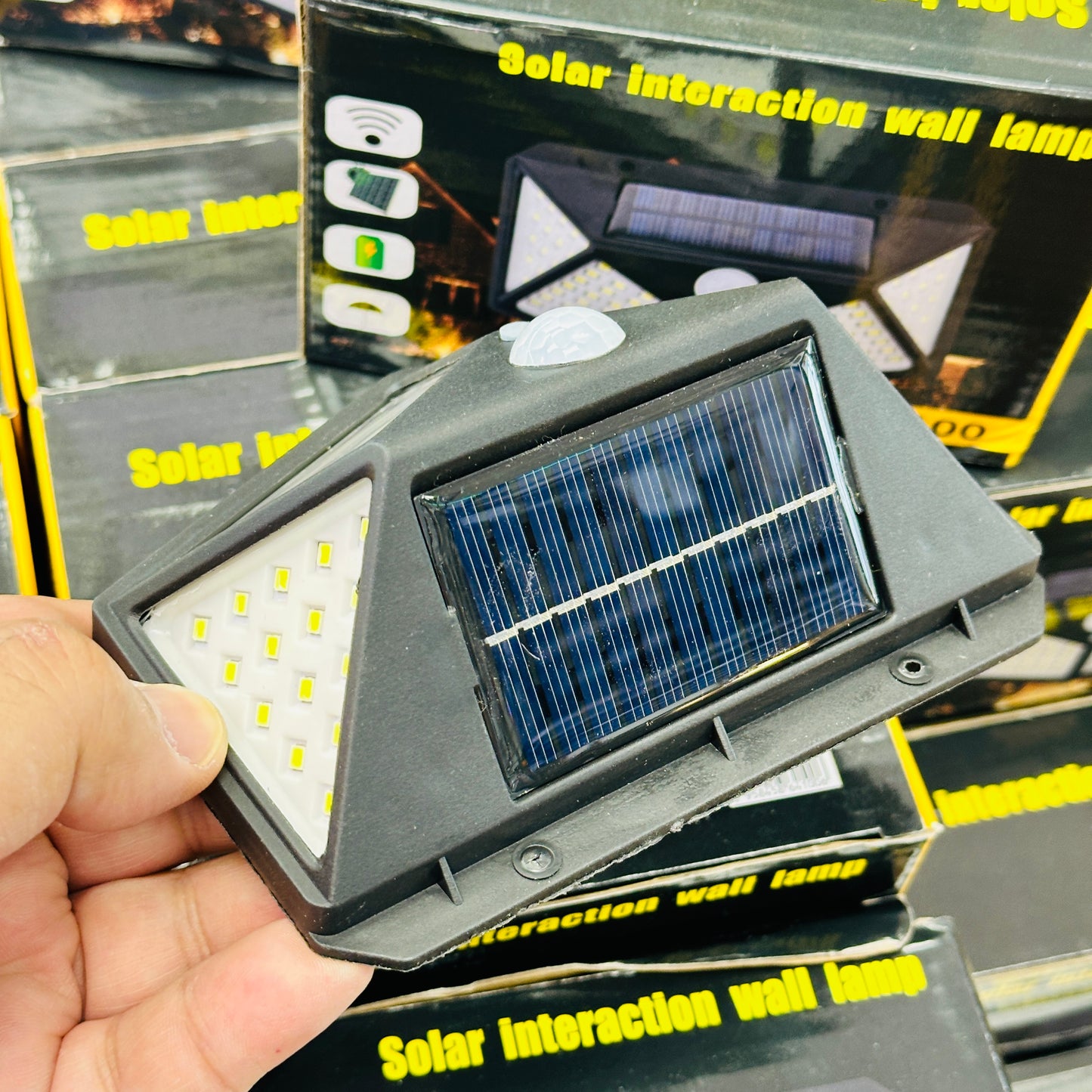 Upgraded Version 100 LED Solar Outdoor PIR Motion Sensor LED Light.