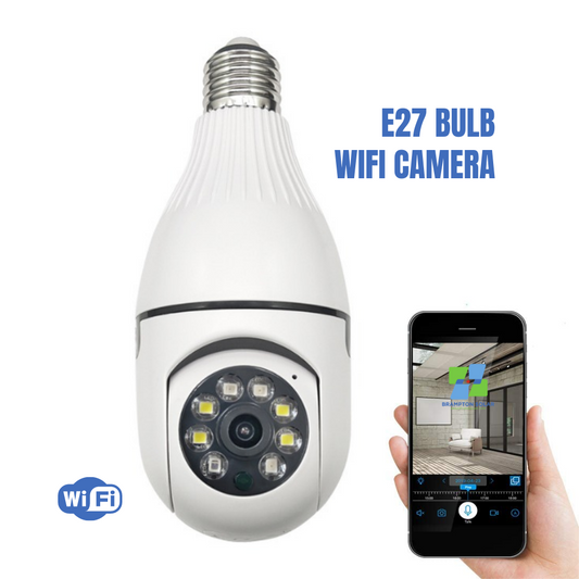 Tuya 2MP WIFI Lamp IP Camera 5G Bulb PTZ Camera Pan Tilt.