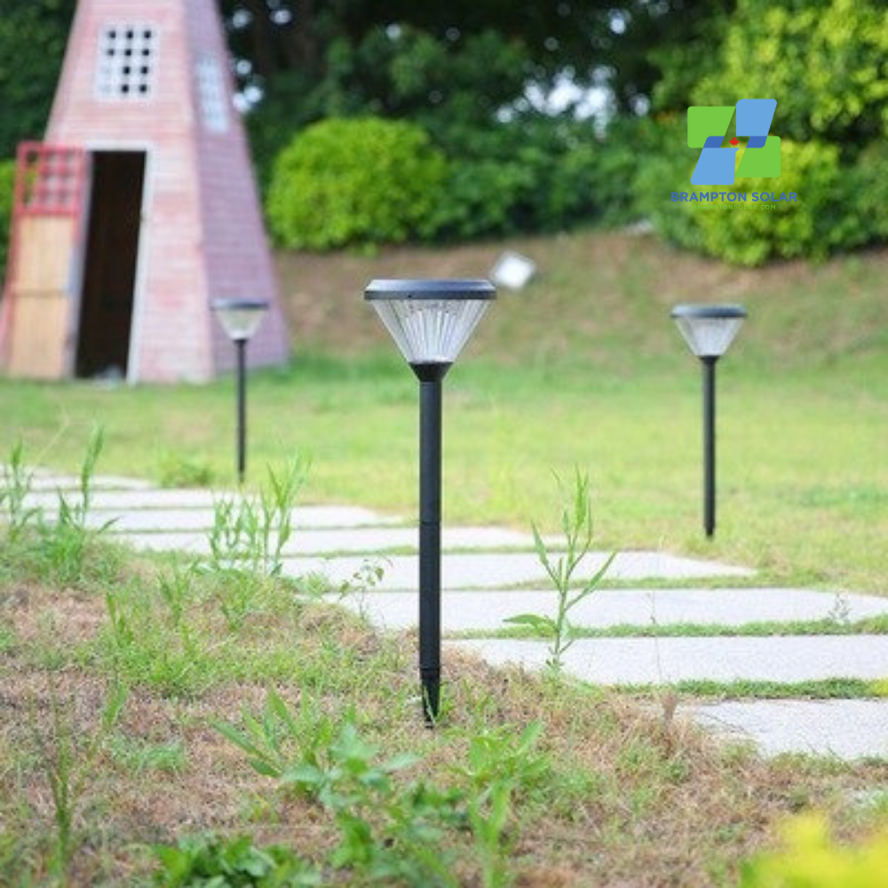 Outdoor Aluminium Pathway Solar Post Lights.