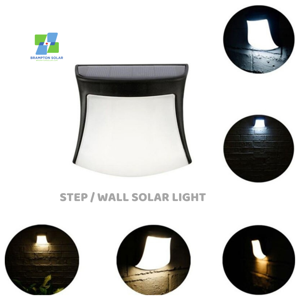 Step Wall Solar Lights. Dusk to Dawn.