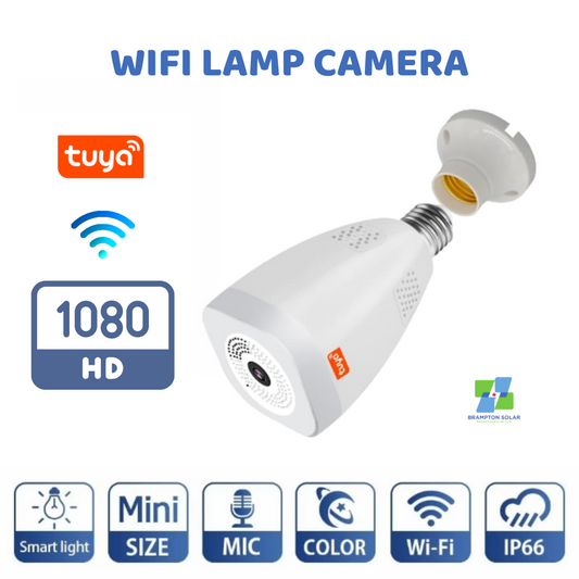 Tuya Bulb Wifi Camera 3MP Full HD 360° Panorama.