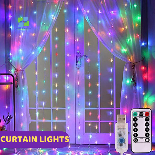 USB 10 String 3x3 Meter Fairy Garland Curtain LED Light.