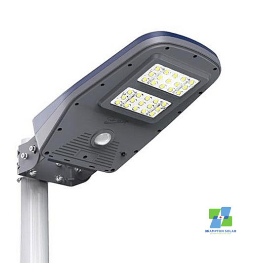 2000 Lumens Solar Parking Lot Area Light. (Pole or Wall Mount)