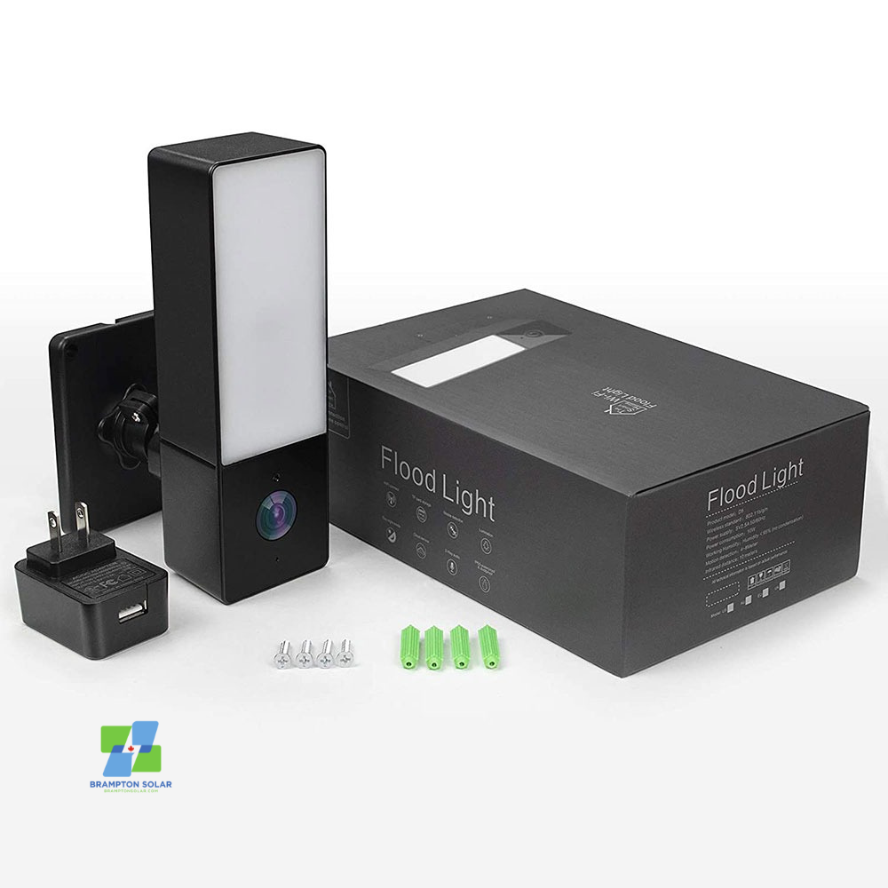 Tuya 1080P WiFi Wireless Floodlight Camera with 10W Wall Light.