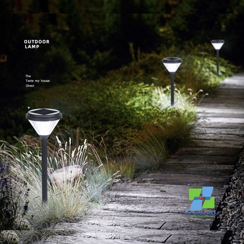 Outdoor Aluminium Pathway Solar Post Lights.