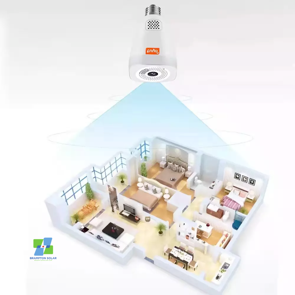 Tuya Bulb Wifi Camera 3MP Full HD 360° Panorama.
