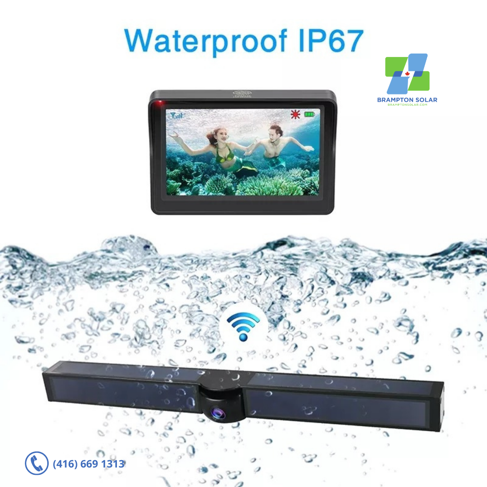 Solar WiFi Wireless Rear view Backup Camera and Monitor.
