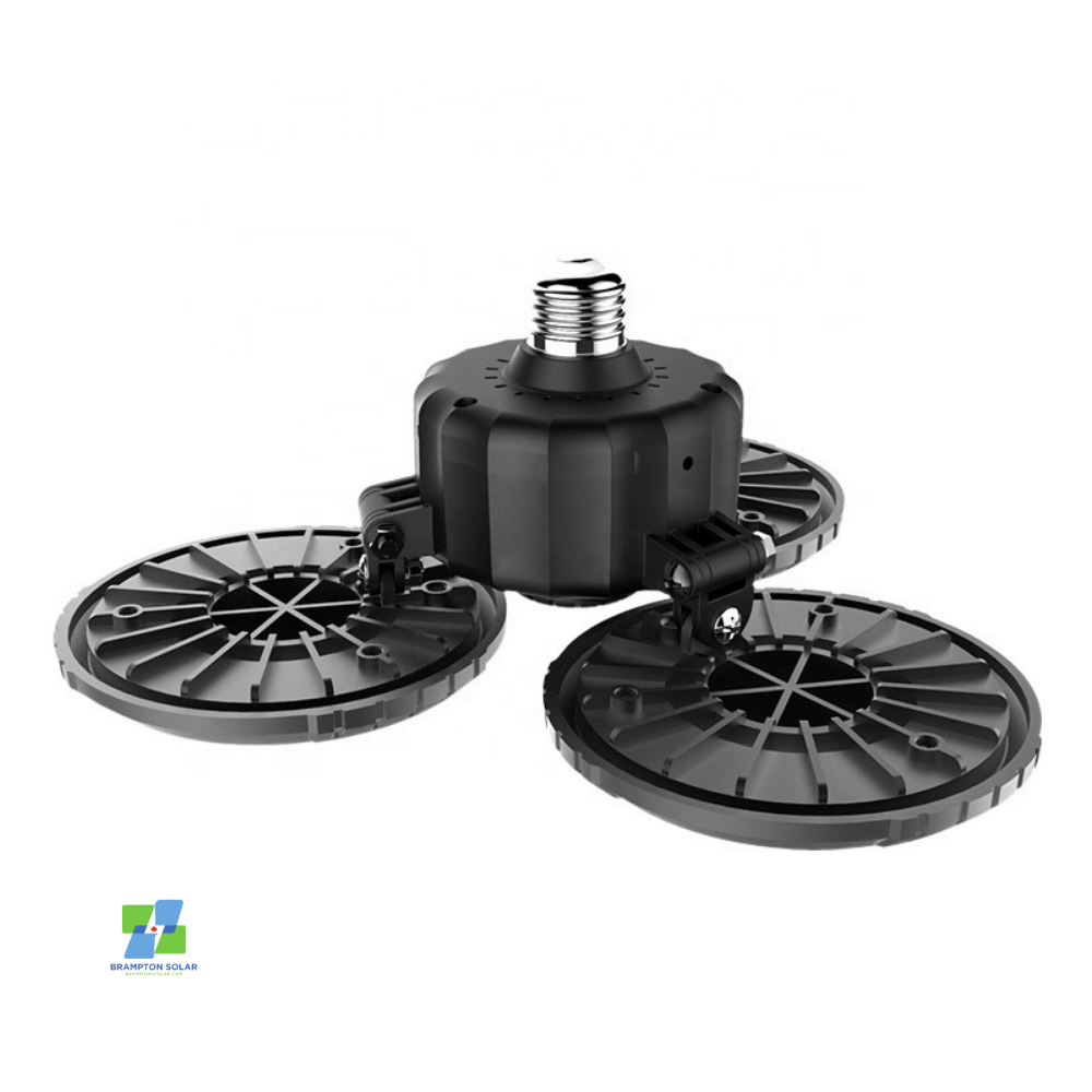 100W Garage Light with 3 Ultra-Bright Round Panels. 10000 Lumens.