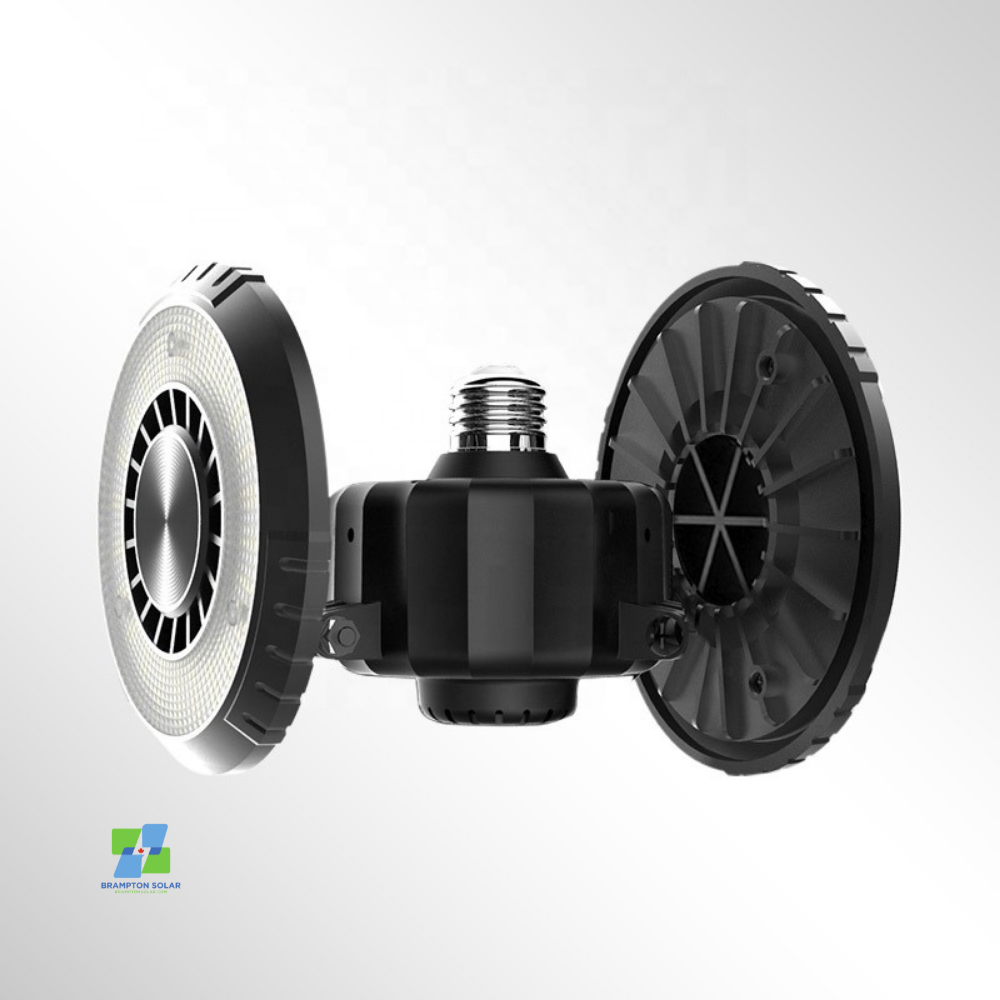 100W Garage Light with 3 Ultra-Bright Round Panels. 10000 Lumens.