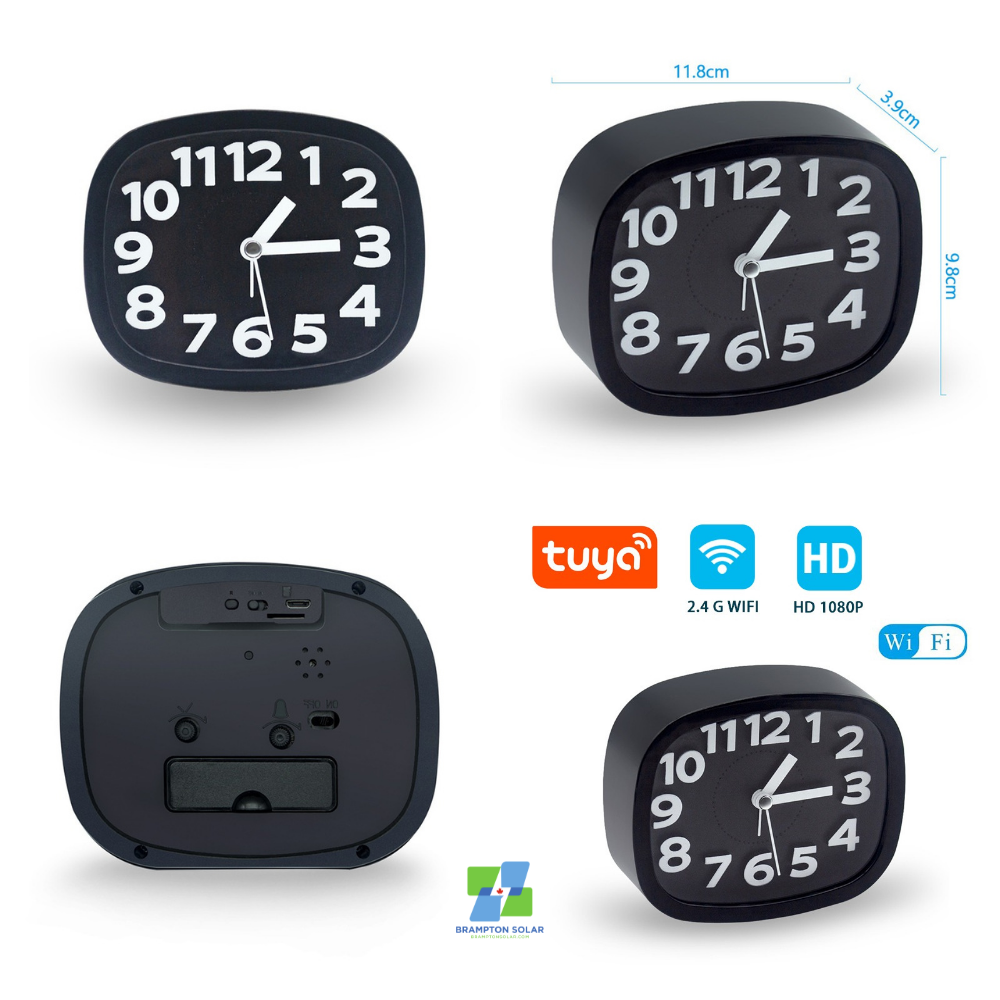 Wireless HD WIFI Camera Bluetooth Speaker Hidden Camera Clock.
