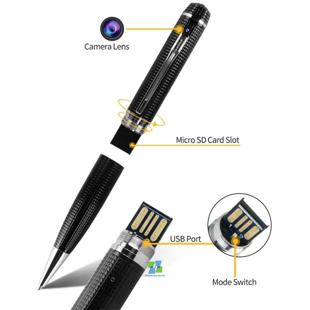 1080P HD Tiny Body Camera Spy Camcorder Pocket Video Pen Support Photo Taking.