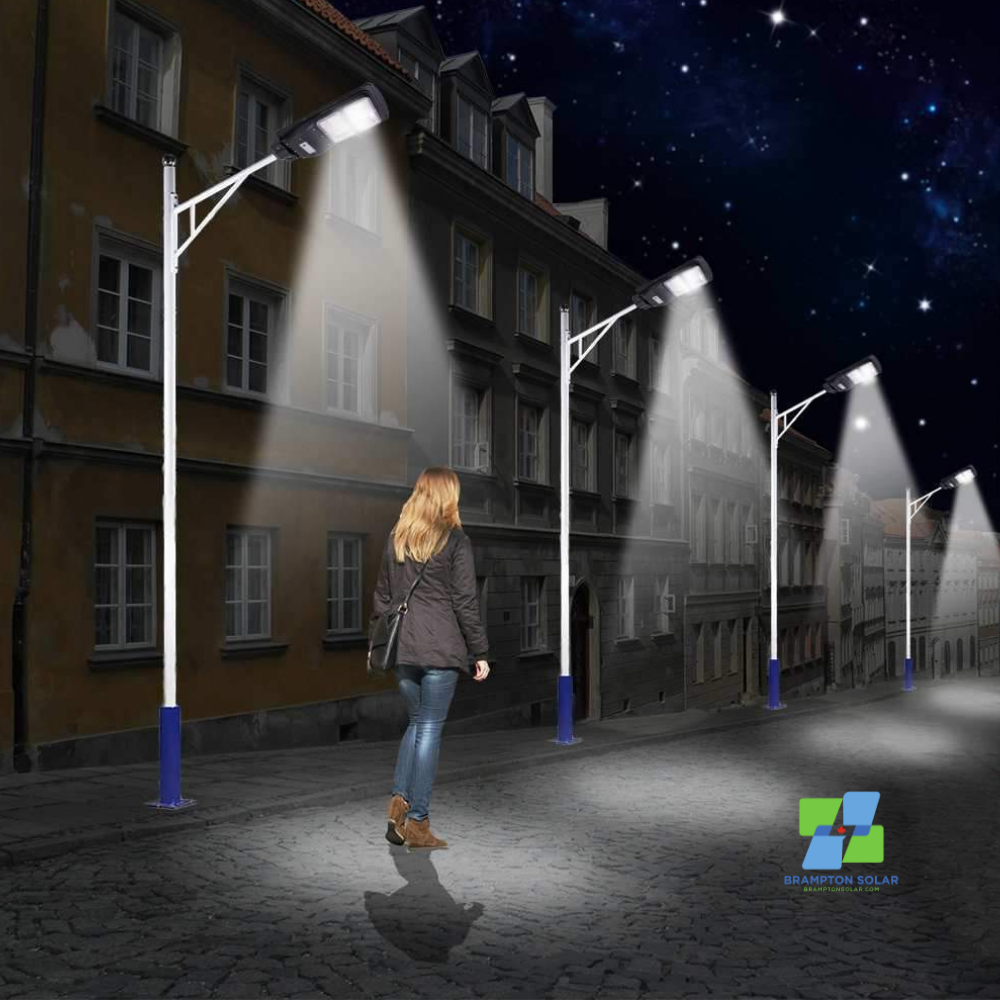 All-In-One 20W-80W LED Solar Street Light. Dusk to Dawn.