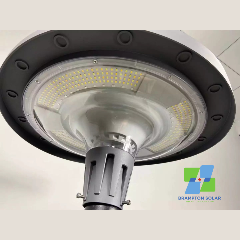 Aluminum Solar Garden Light with RGBW/WW APP Controlled. 1200w.