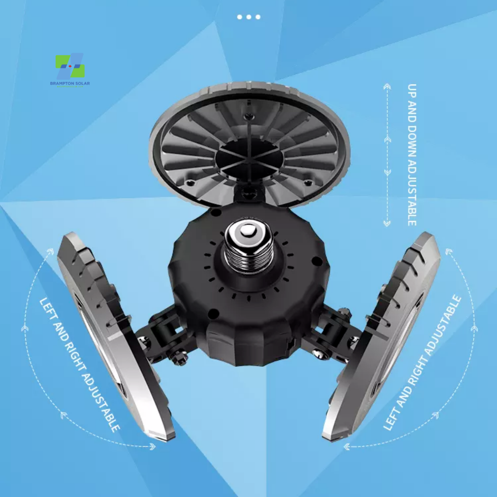100W Garage Light with 3 Ultra-Bright Round Panels. 10000 Lumens.
