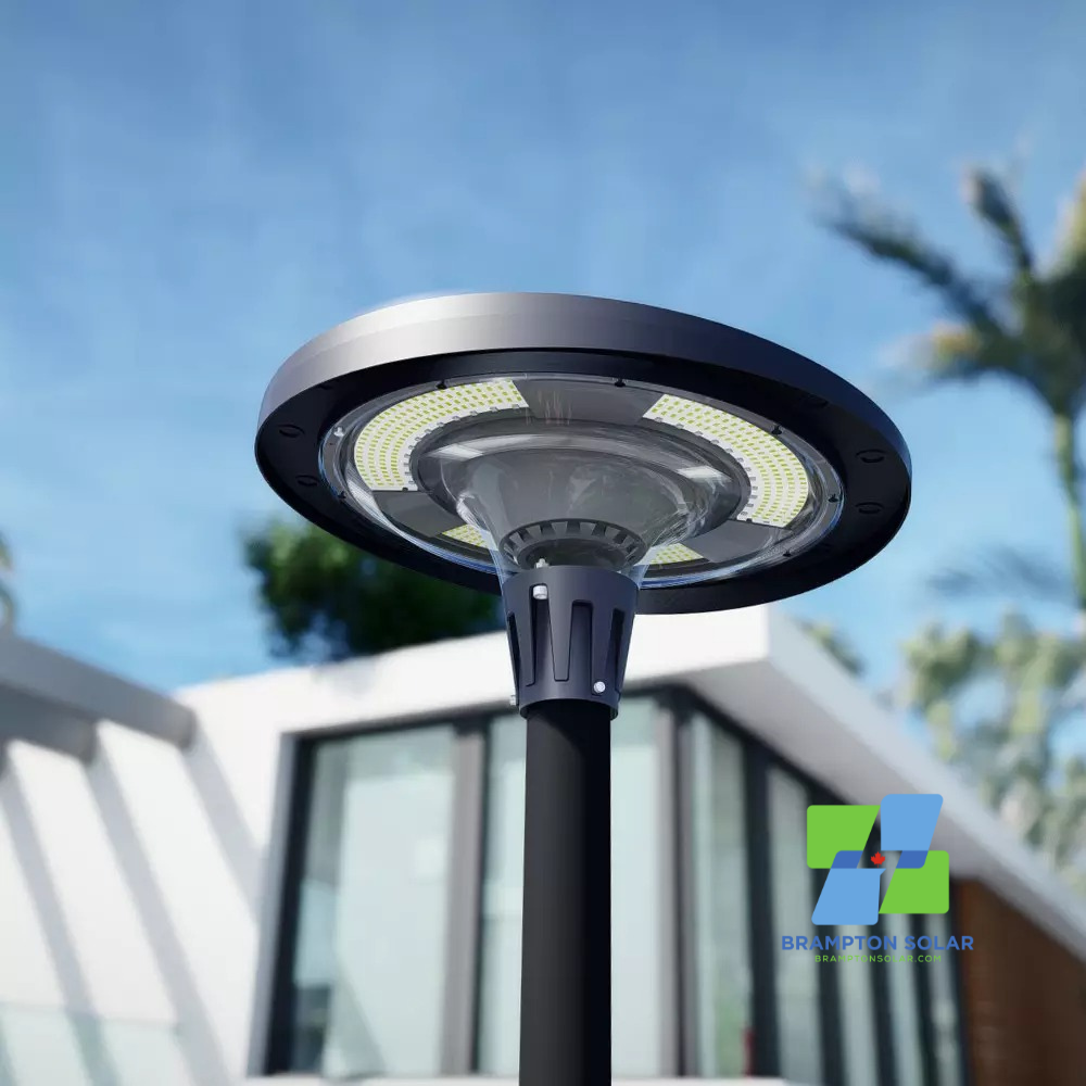 Aluminum Solar Garden Light with RGBW/WW APP Controlled. 1200w.