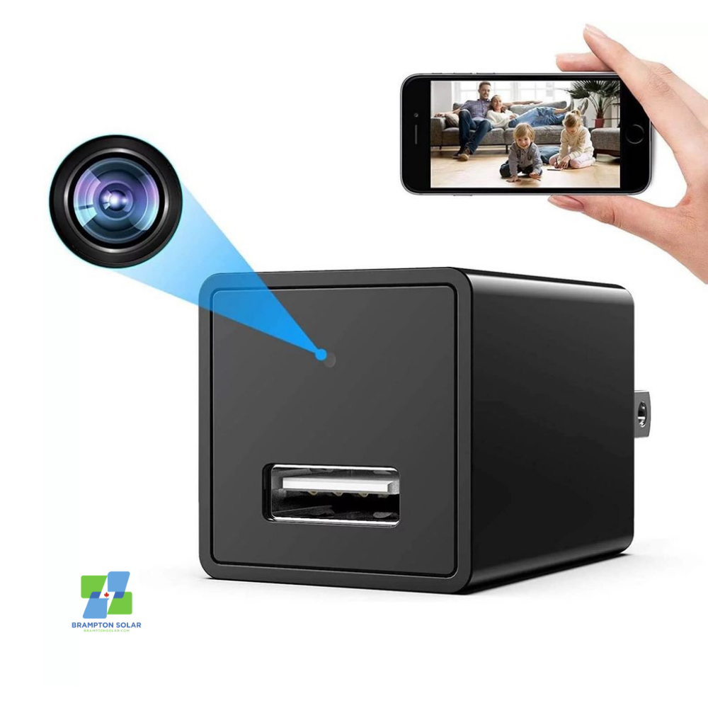 Wall Plug Wi-fi 1080P Hidden Spy Camera with Remote App Control.