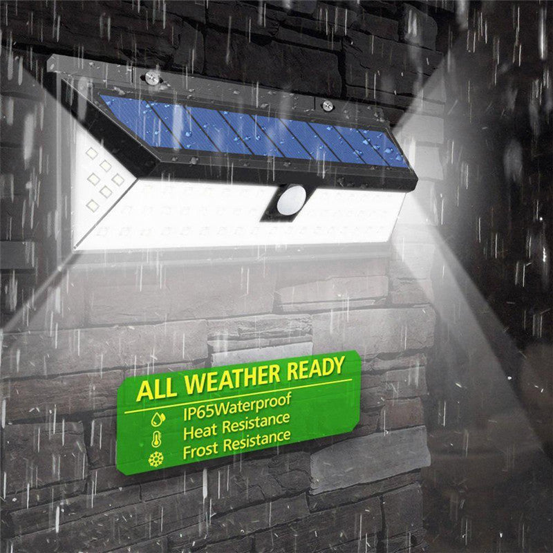 118 LED 1000LM 3 Modes Garden Solar Lamp Motion Sensor IP65 Security Light.