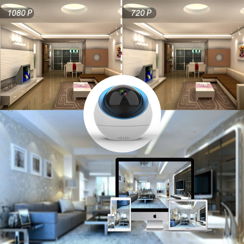 2MP Cloud IP Auto Tracking Wifi Indoor 1080P Security Surveillance Camera.