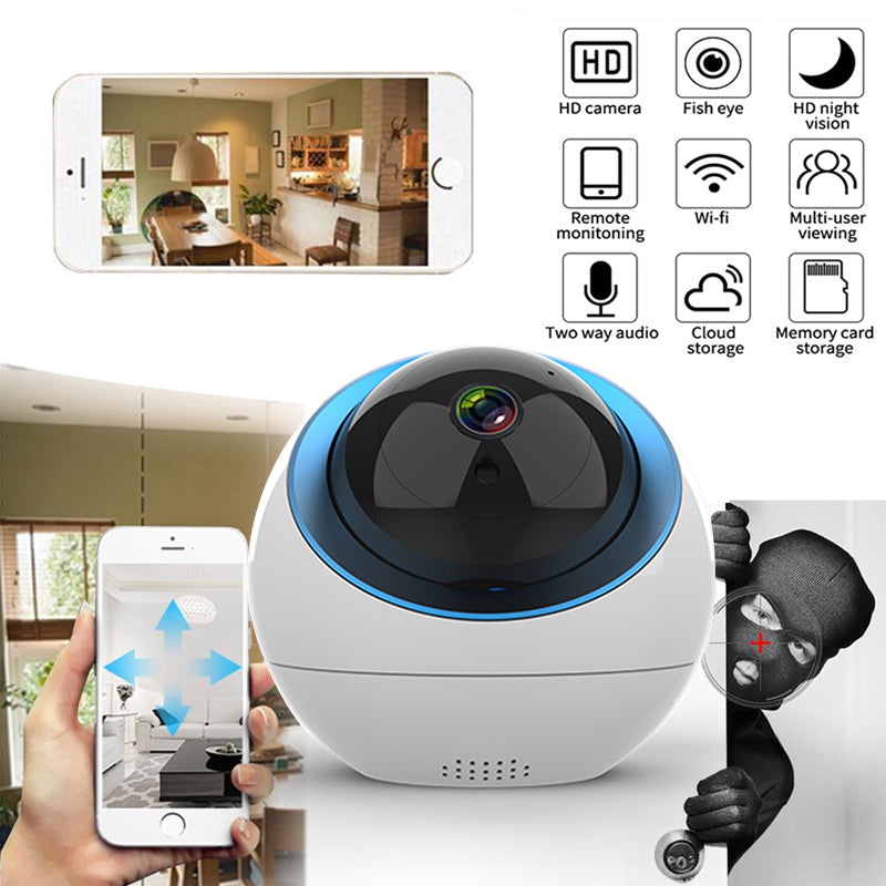 2MP Cloud IP Auto Tracking Wifi Indoor 1080P Security Surveillance Camera.