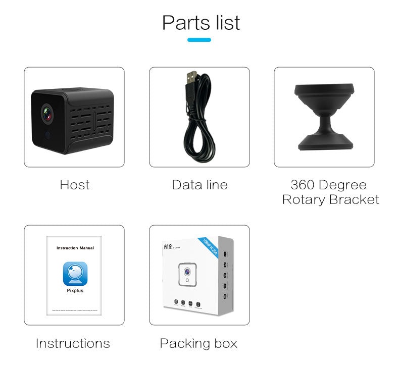 Wireless HD 1080P Wi-Fi Battery Camera with Motion Detection.