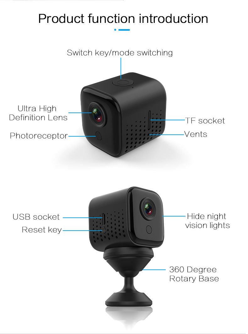 Wireless HD 1080P Wi-Fi Battery Camera with Motion Detection.