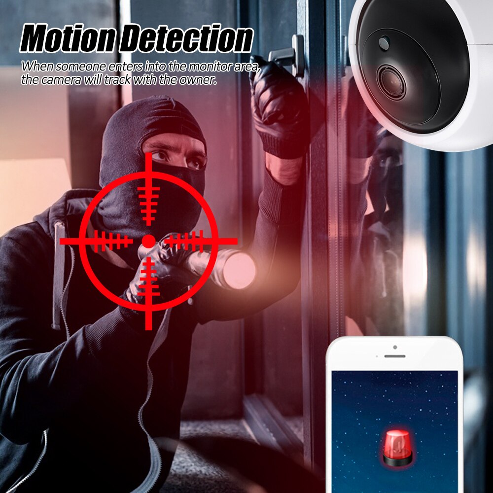 Smart IP Camera Two Way Audio 360° Panoramic WiFi Camera Baby Monitor.