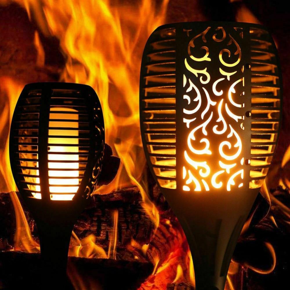 Dancing Flame Solar Lantern - Waterproof Outdoor Solar Light With Flickering Flame Effect