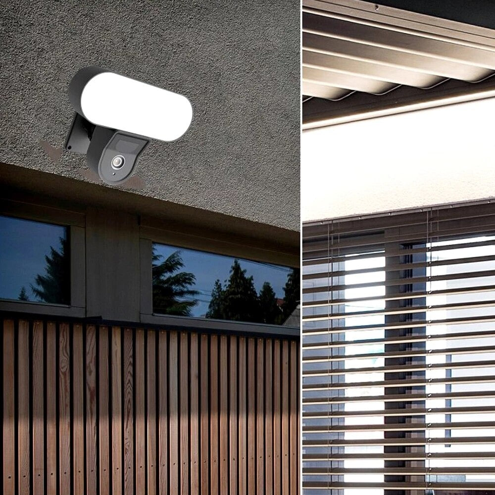 18W Floodlight WiFi Camera Smart Home 1080P 2MP Light Camera.