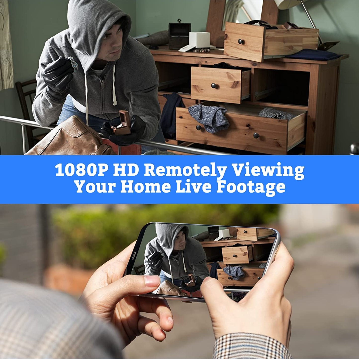 Wall Plug Wi-fi 1080P Hidden Spy Camera with Remote App Control.