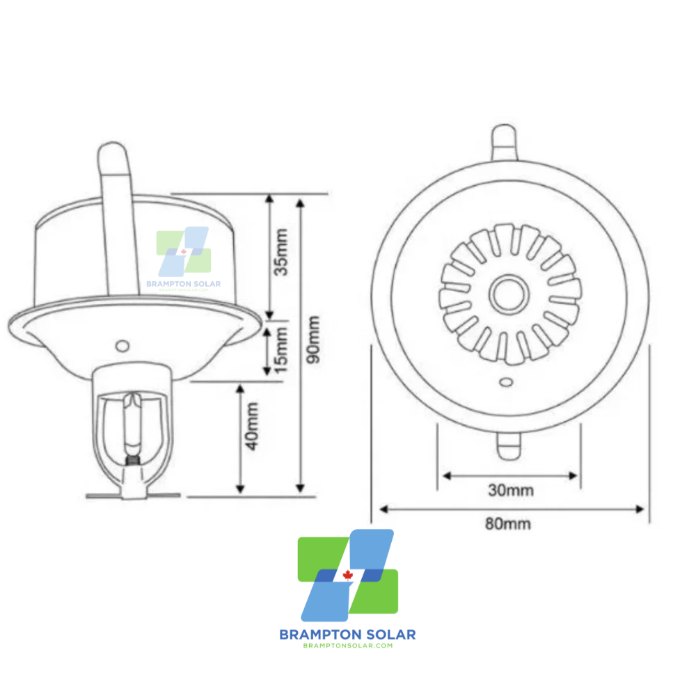 SPRINKLER 5MP POE IP Network Security Camera.