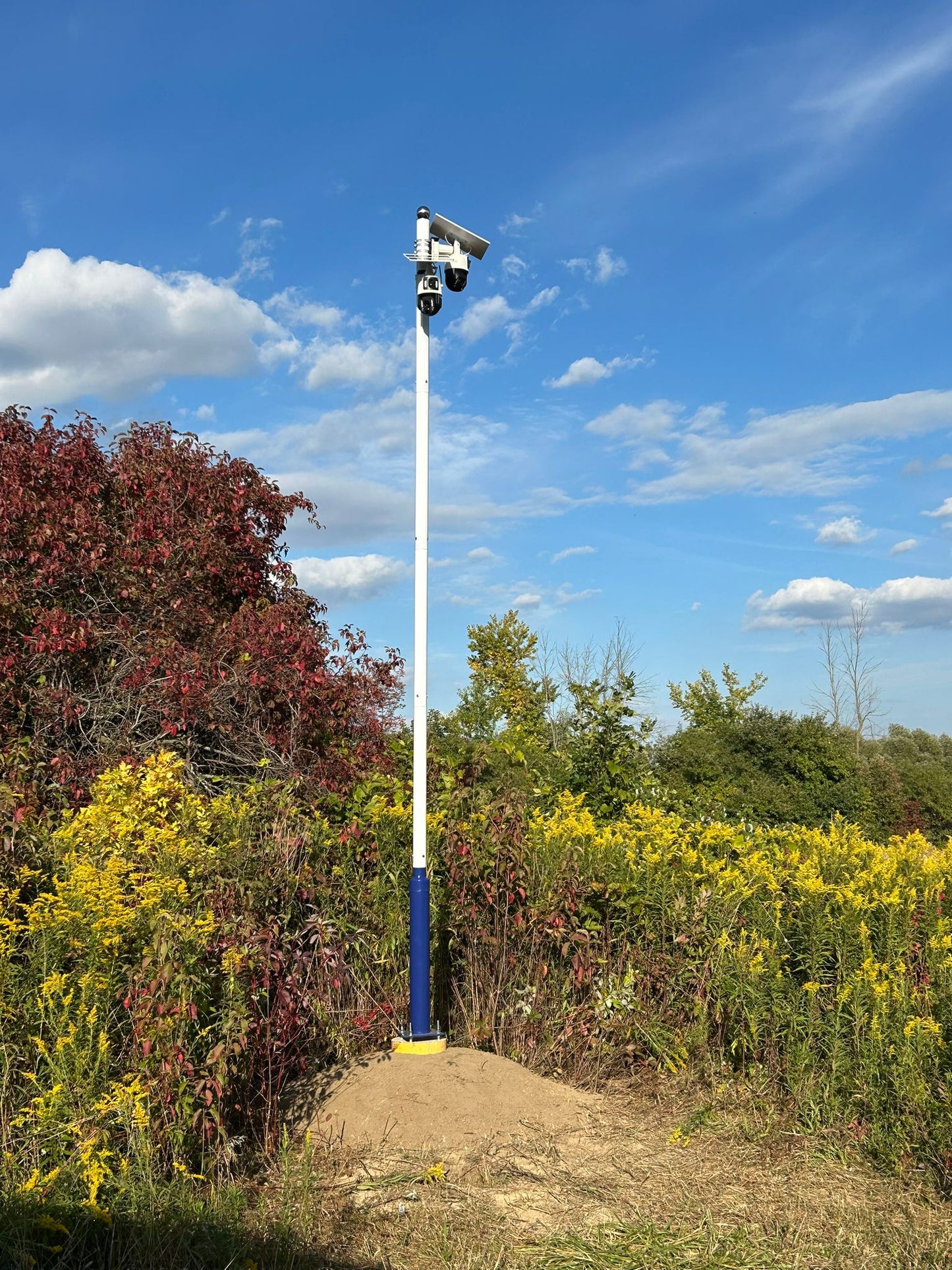 36x Optical Zooming Dual Lens Solar Panel Camera with PIR and Human Detection