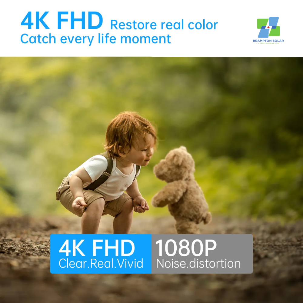 4K HD Clock Camera - Supports Dual WiFi Band 2.4g & 5g.