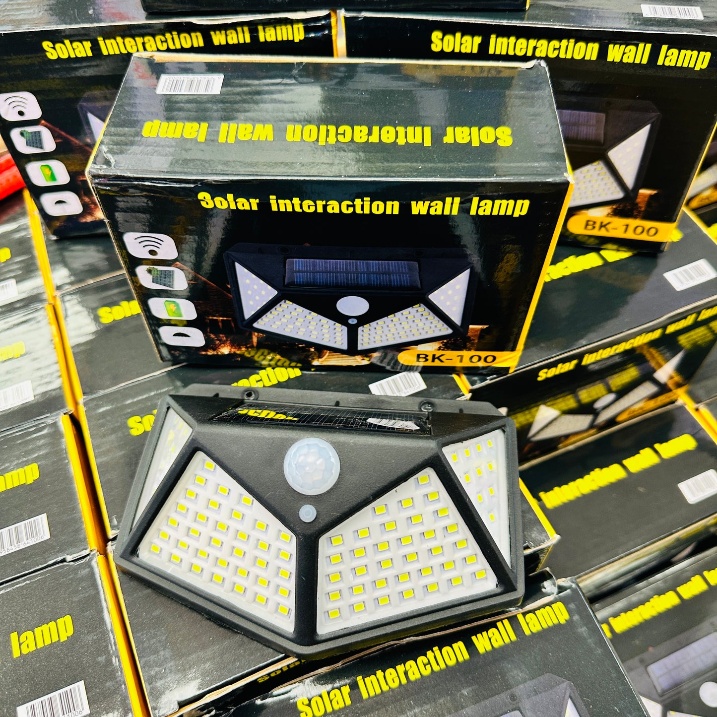 Upgraded Version 100 LED Solar Outdoor PIR Motion Sensor LED Light.