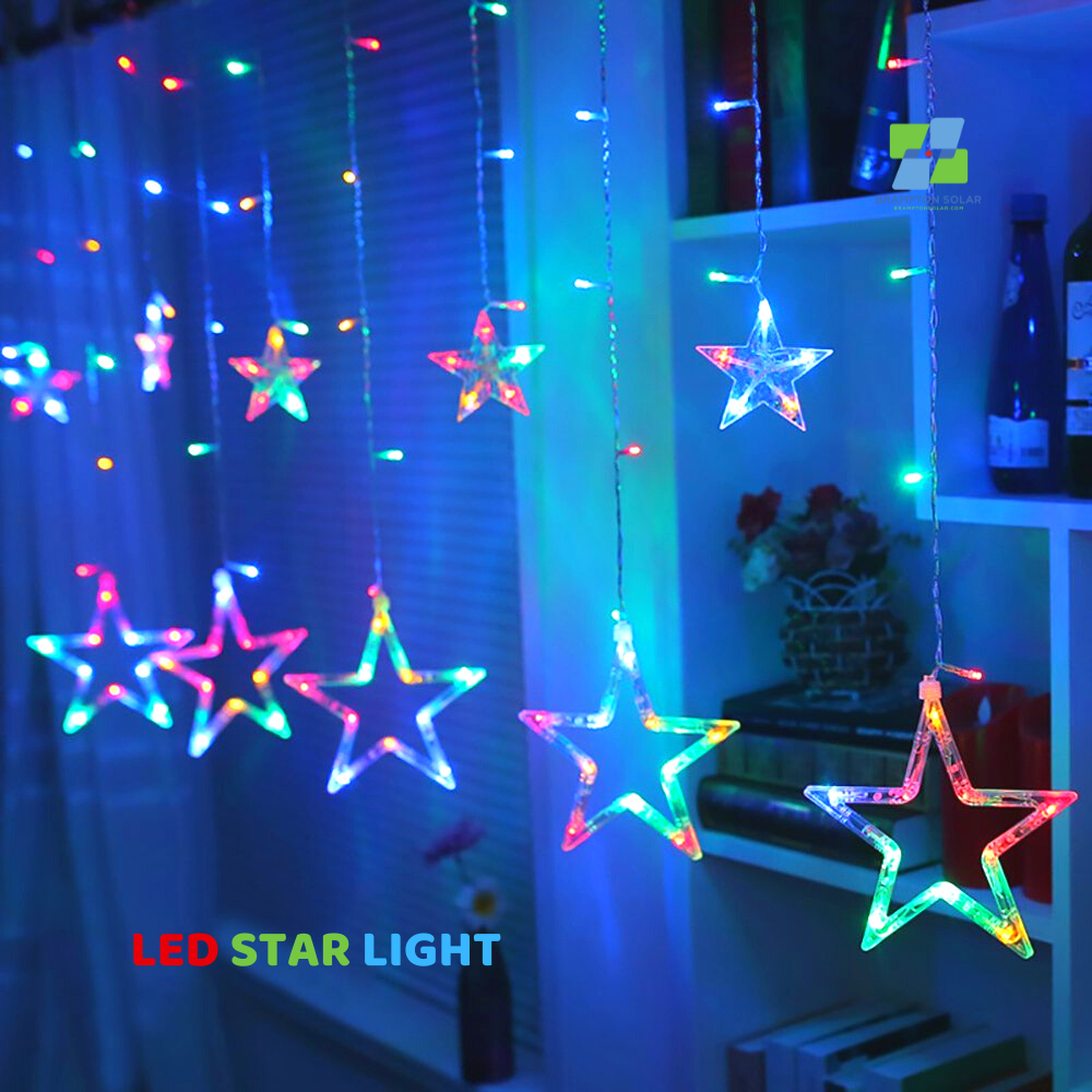 Ramadan Decoration Star Moon Led Curtain Lights.