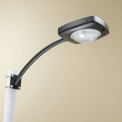 Brampton Solar 3000 Lumens Solar Arm Light for Home & Garden Wall and Pole Mountable.