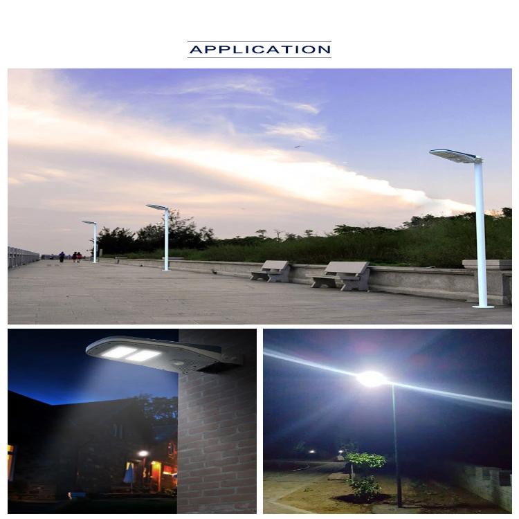 2000 Lumens Solar Parking Lot Area Light. (Pole or Wall Mount)