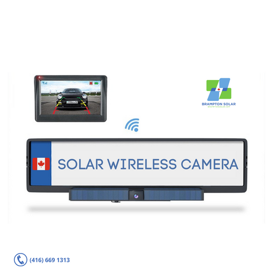 Solar WiFi Wireless Rear view Backup Camera and Monitor.