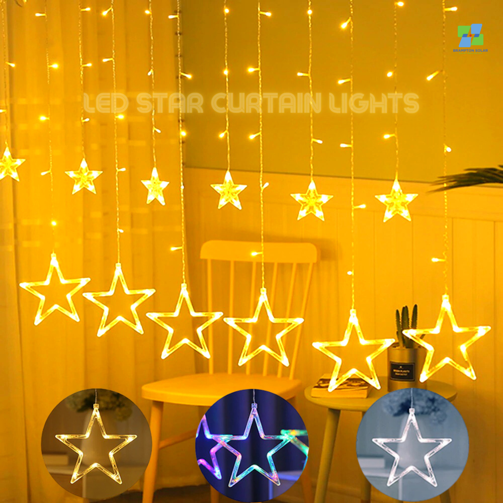 Ramadan Decoration Star Moon Led Curtain Lights.