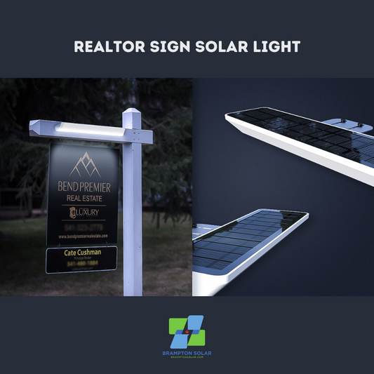 Advertising Realtor Sign Solar Light.